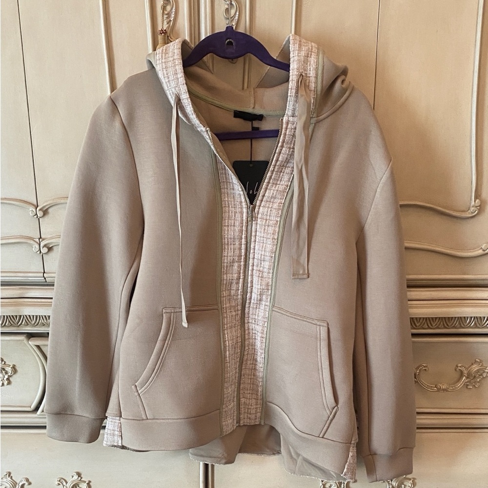 Joh Apparel Women's Tan Hooded Jacket & Pant Set